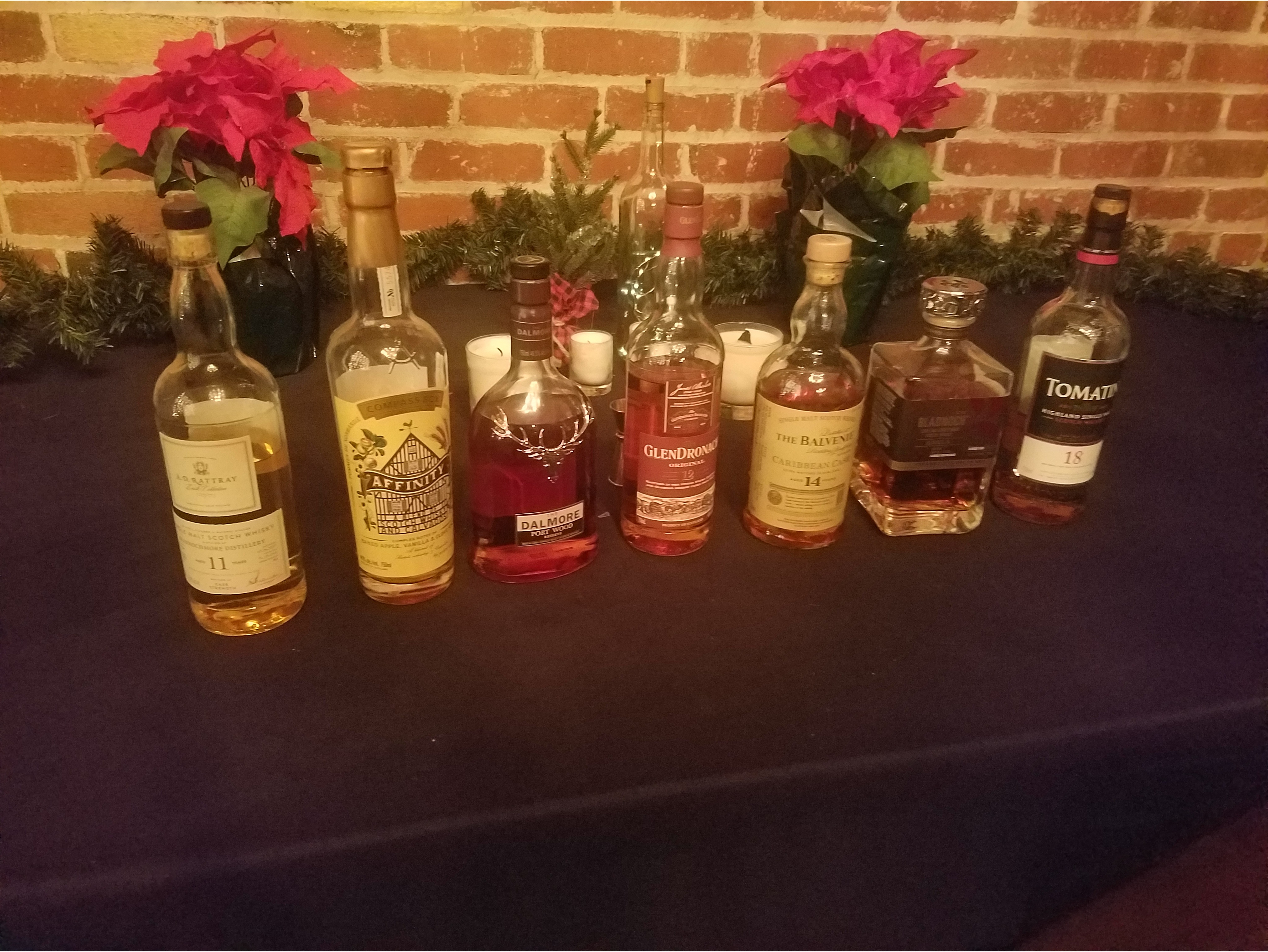 Private guided tasting selections