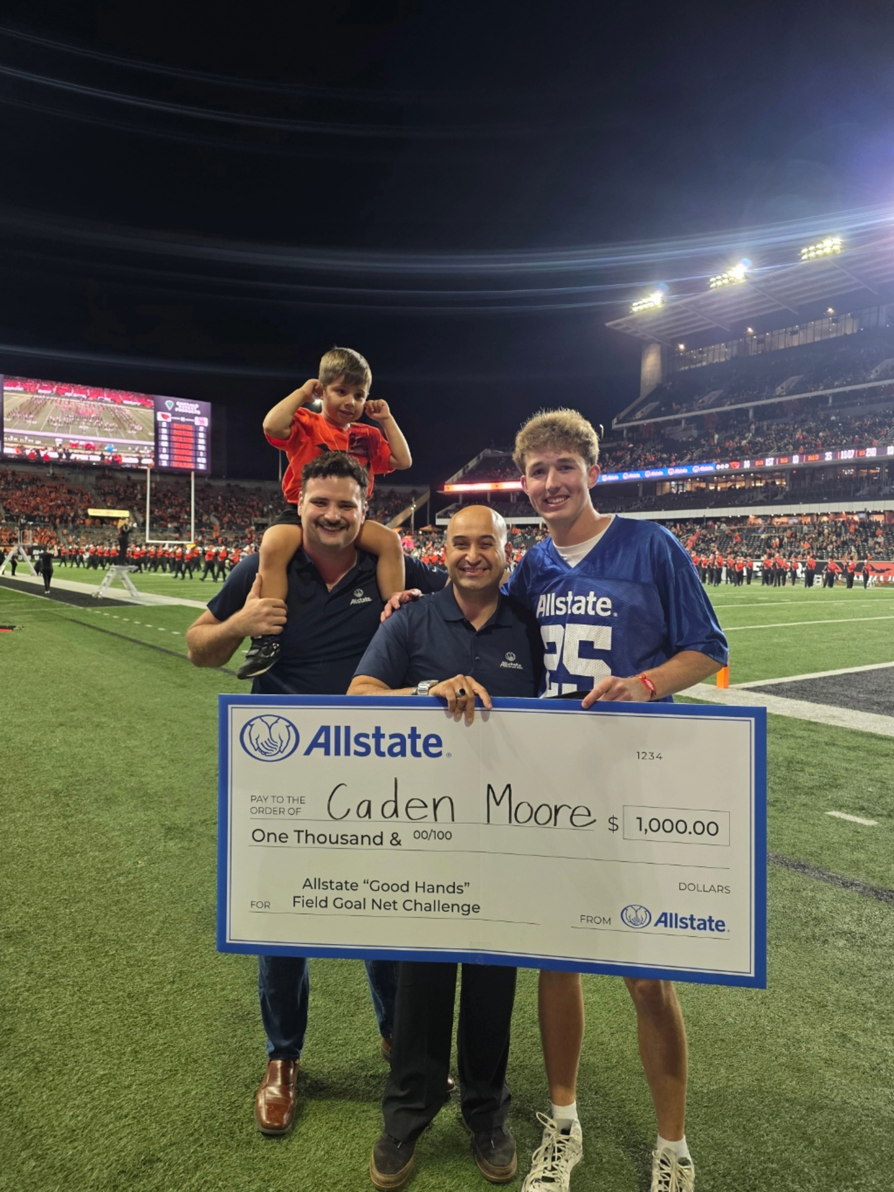 Oregon State University Half Time Kick Giveaway