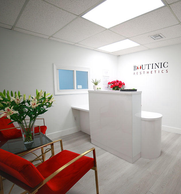 Boutinic Aesthetics front desk