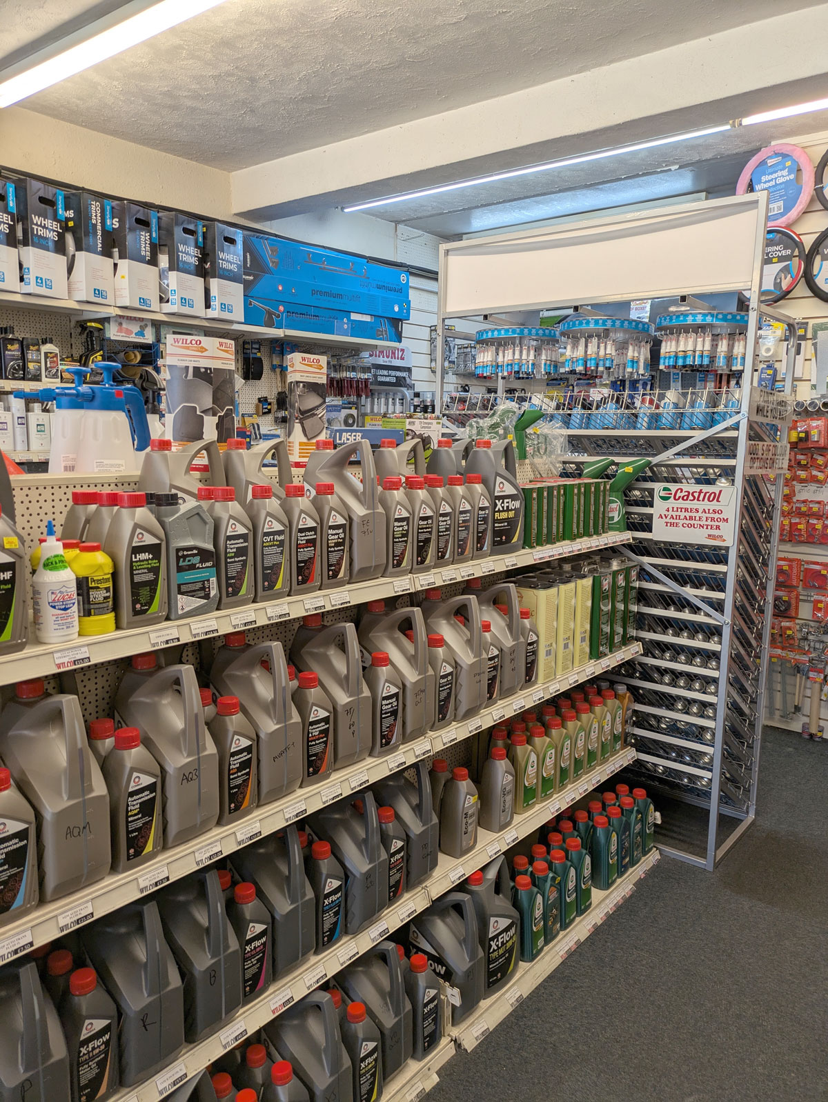 A photograph of inside Wilco Motor Spares, The Jamb, Corby