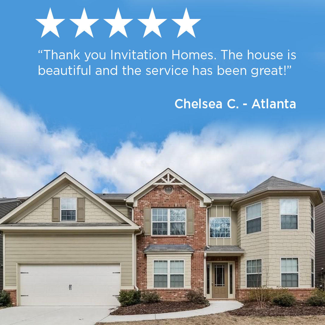 Positive review from a resident at Invitation Homes Atlanta.