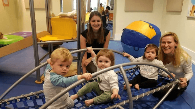 Watch your baby turn curiosity into confidence as they crawl, reach, and explore our colorful equipment. Baby play classes in Encino help little ones build strength and coordination while you stay close to encourage every discovery.