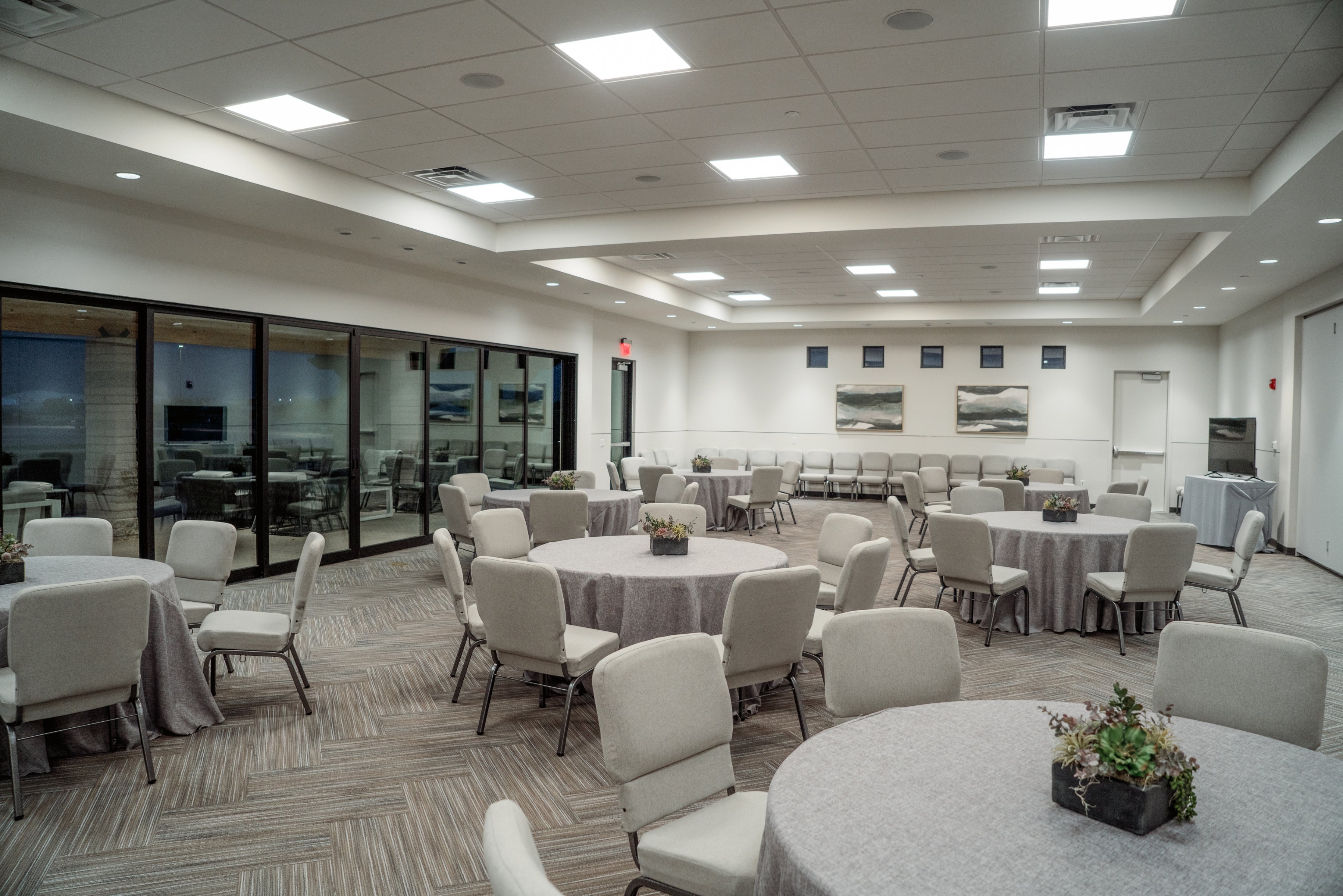 The Reception Center, where families gather after a service at Gilbert Memorial Park.
