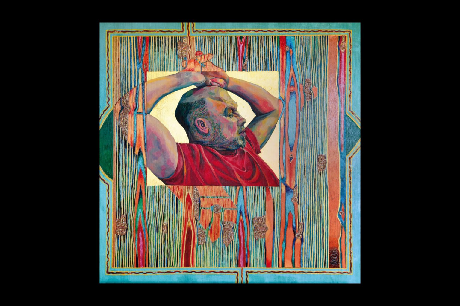Elwida - „Tom“, 60 x 60 cm, Acryl auf Holz, 2016