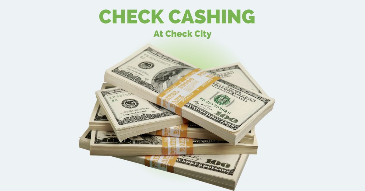 Check City offers Check Cashing in multiple locations. Visit a store and walk out with your check cashed in less than 10 minutes