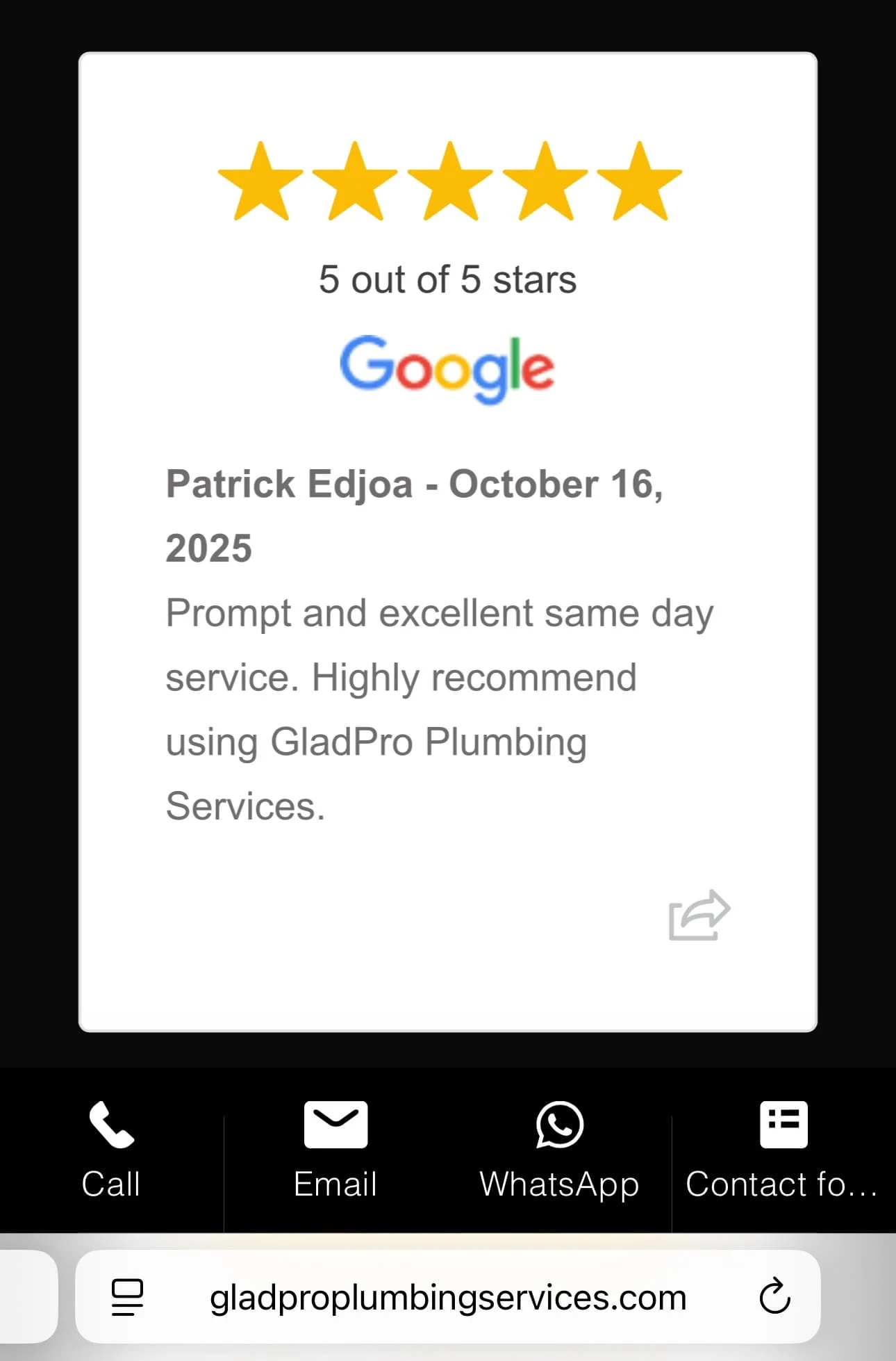 Images GladPro Plumbing Services