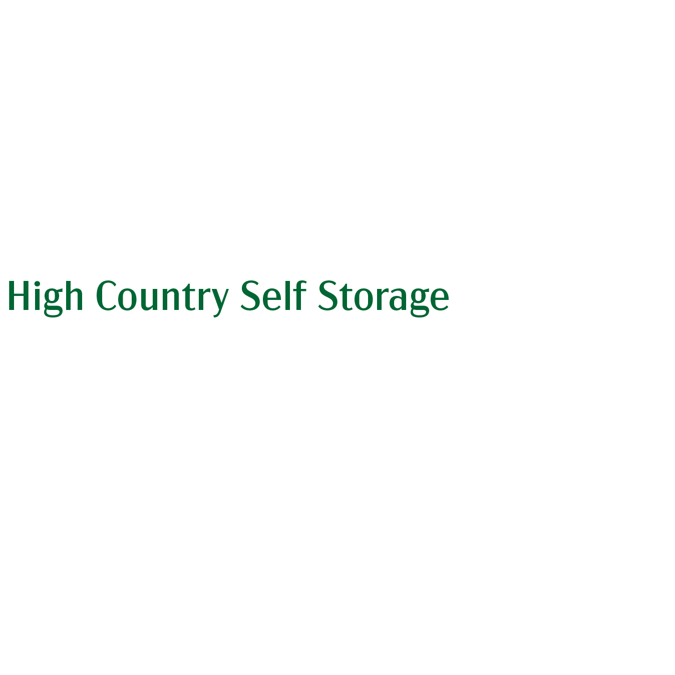 High Country Self Storage Logo