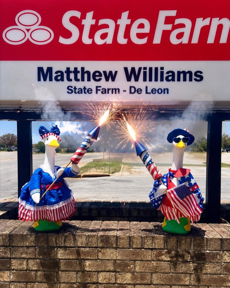 Happy 4th of July from Matthew Williams State Farm! Today we celebrate the freedoms we enjoy and the community we call home. From our team, Flossie, and Frank, we wish you a fun and meaningful Independence Day!