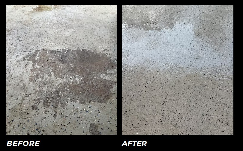 Before and After Epoxy Flooring