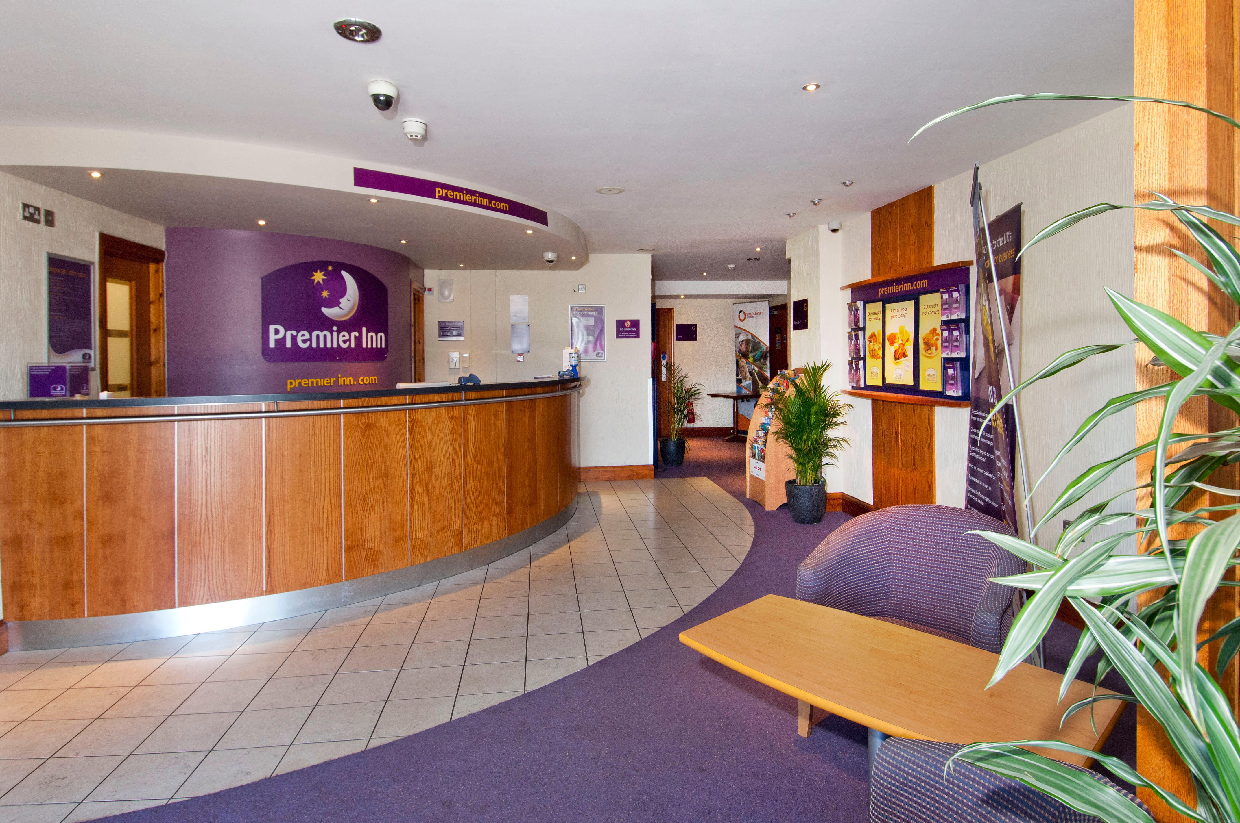 Premier Inn reception with check in desk Premier Inn Plymouth City Centre (Sutton Harbour) hotel Plymouth 03333 211393