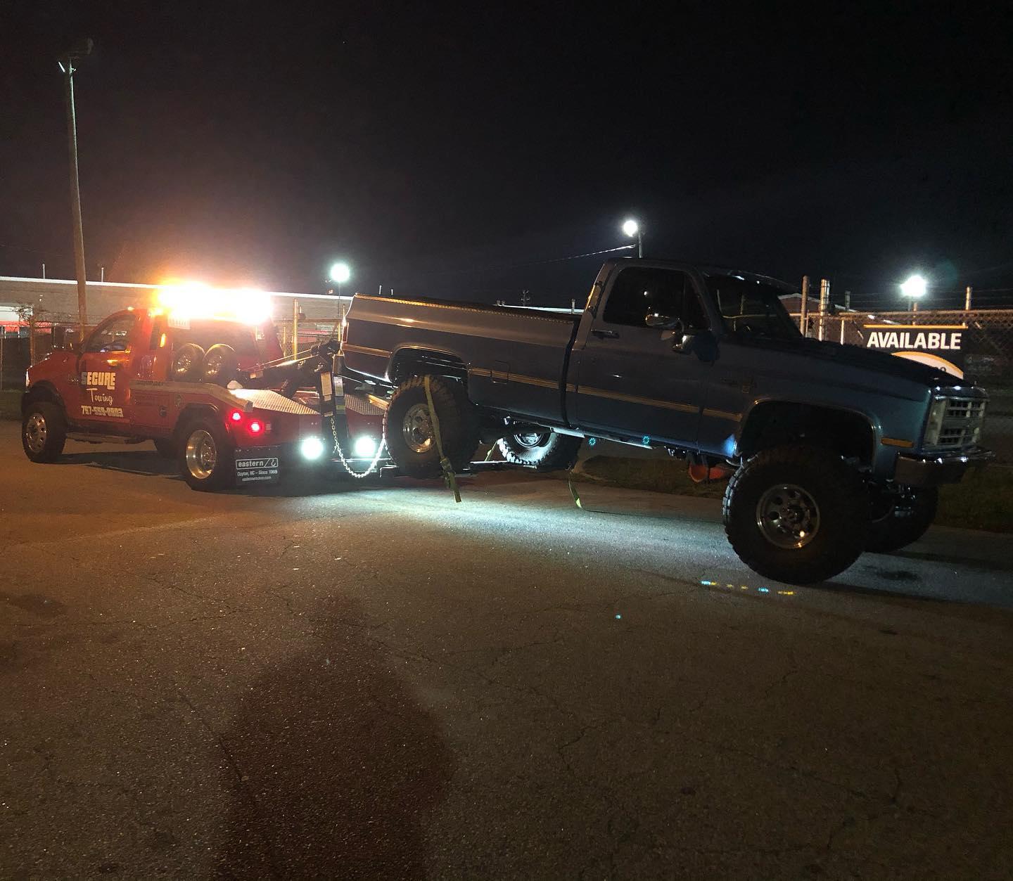 Call Secure Towing for all of your towing and roadside assistance needs. We are available 24/7 for your convenience. Call us at (757) 559-8803