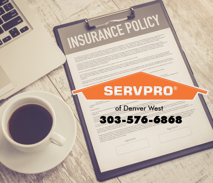 Do you know what types of water damage your homeowner's policy covers? When you have a water damage emergency, SERVPROÂ® of Denver West is Here to Help. Â® We will also help with the insurance process and paperwork. To learn more about different types of water damage insurance coverage, read our latest blog here.