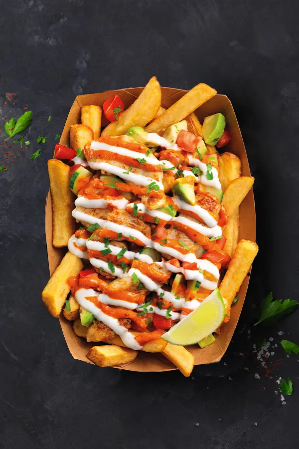 Vegan Chicken Shawarma Poutine