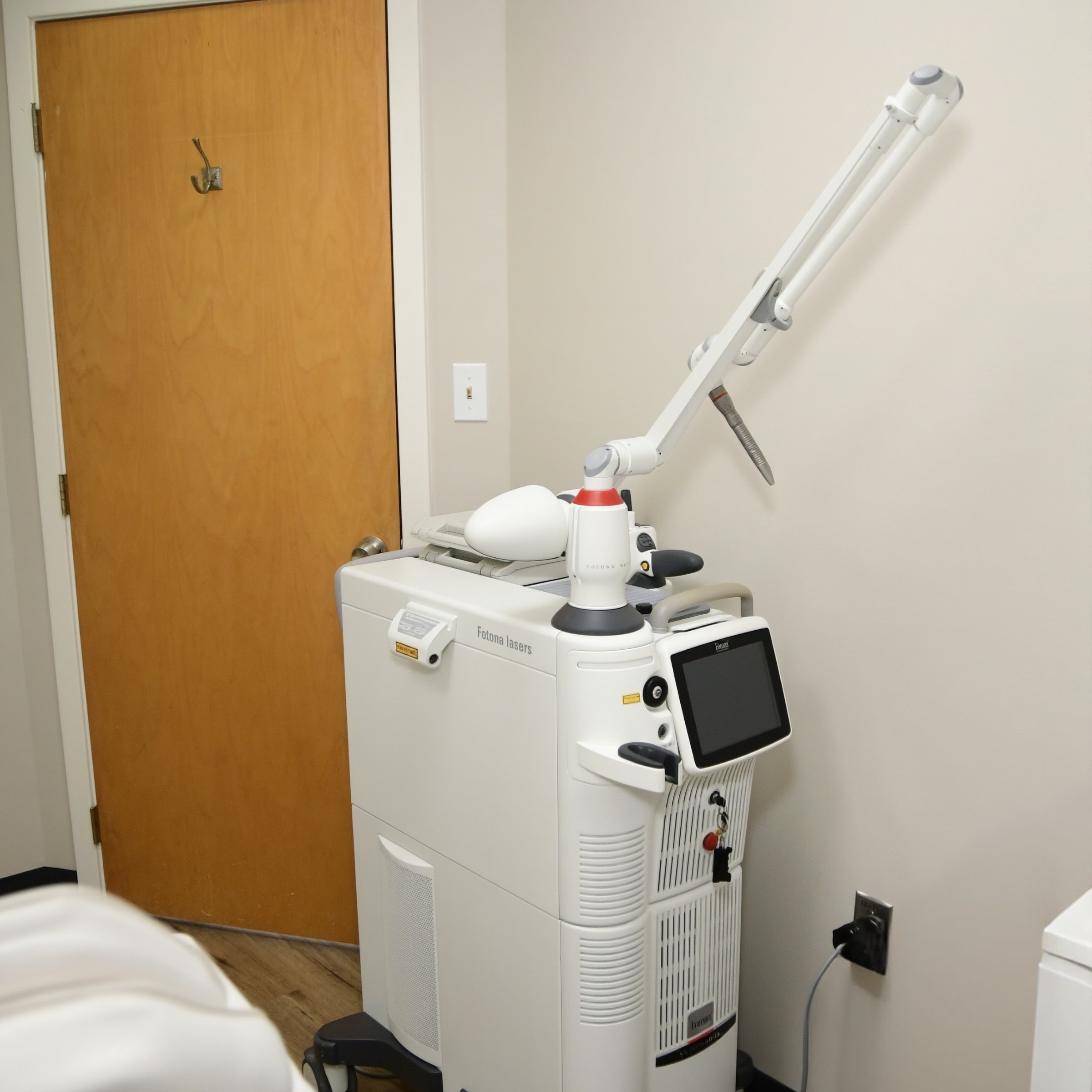 Fotona laser treatment room at Care Esthetics Delaware
