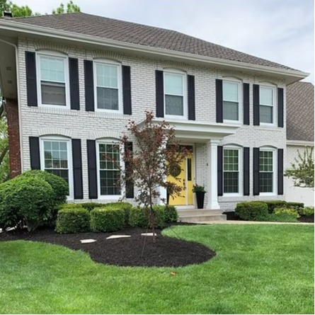 house landscape and lawn