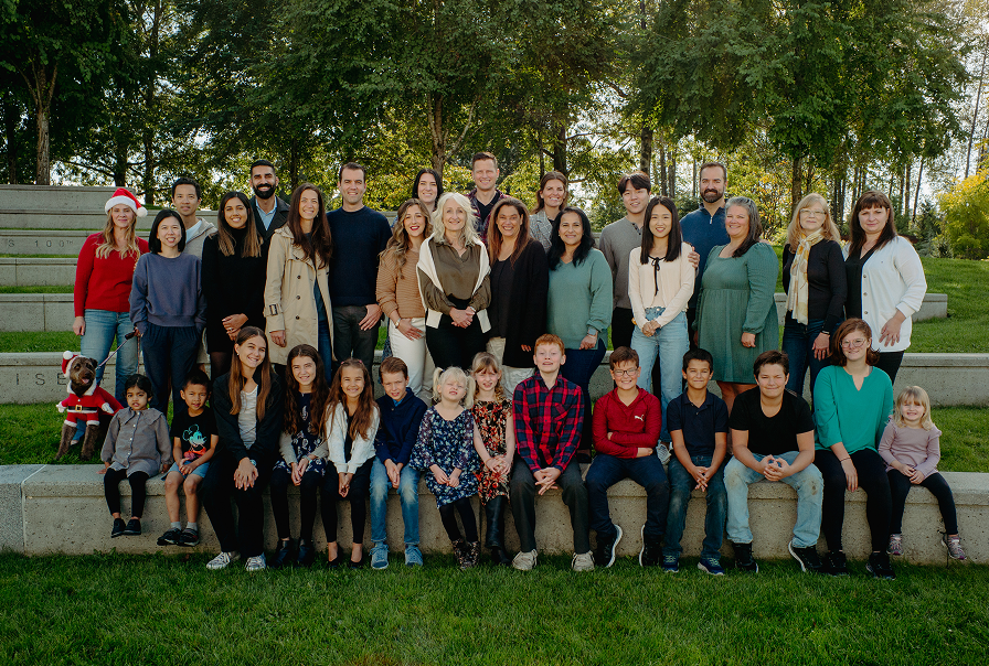 The Harmony Wealth Partners team and their families.
