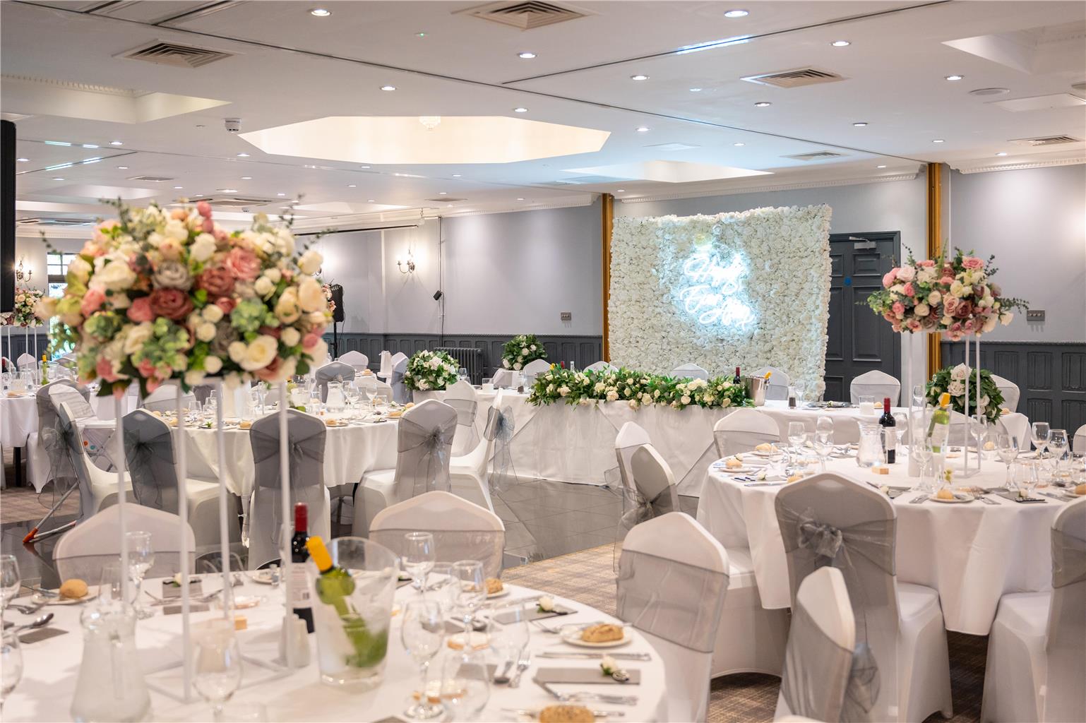 The Charlwood Suite Wedding setup