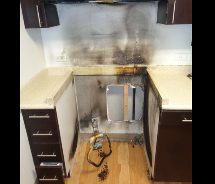 A stove fire cause the home to be filled with smoke and activated the sprinkler system causing the walls and floors to be soaked. SERVPRO was called out to clean up the damage. Techs were able to clean up the smoke, dry out the structure, and left it ready to begin the reconstruction.