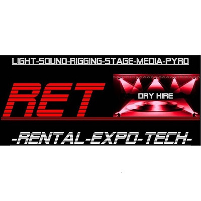 RET Rental Expo Tech / Laser & Pyro Licht und Tontechnik Logo