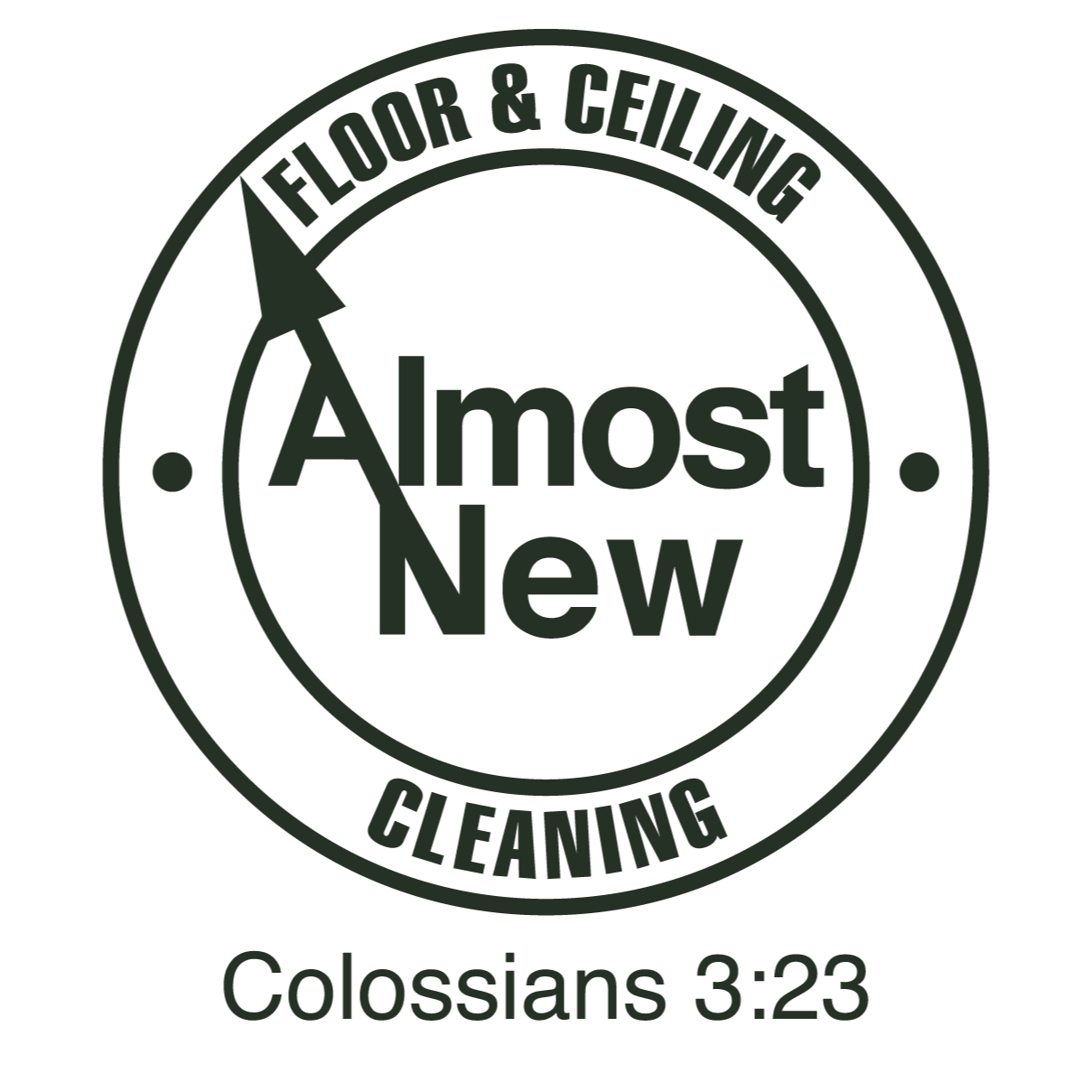 Almost New Floor Cleaning Logo