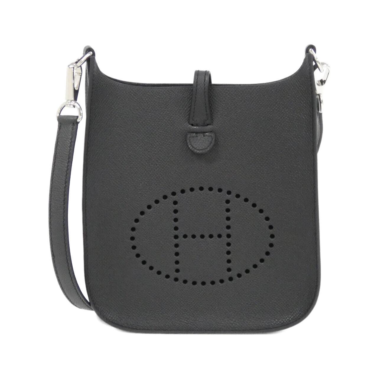 エルメス エヴリン セリエ 16㎝ 087080CK エプソン BLACK シルバー金具 K刻印