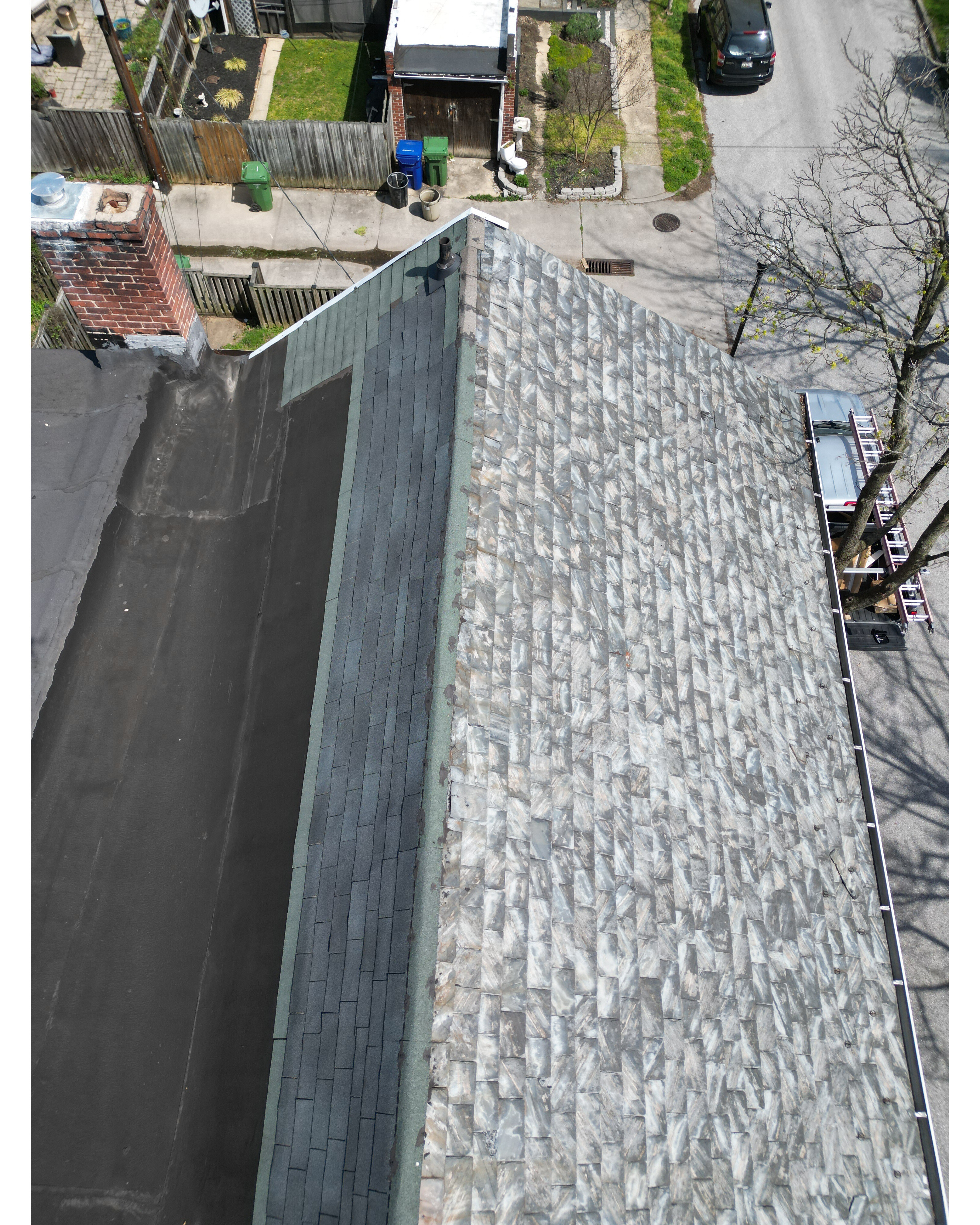 Drone inspection of slate roof