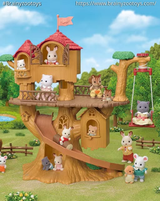 The Calico Critters have built a tree house! Have you every made one?