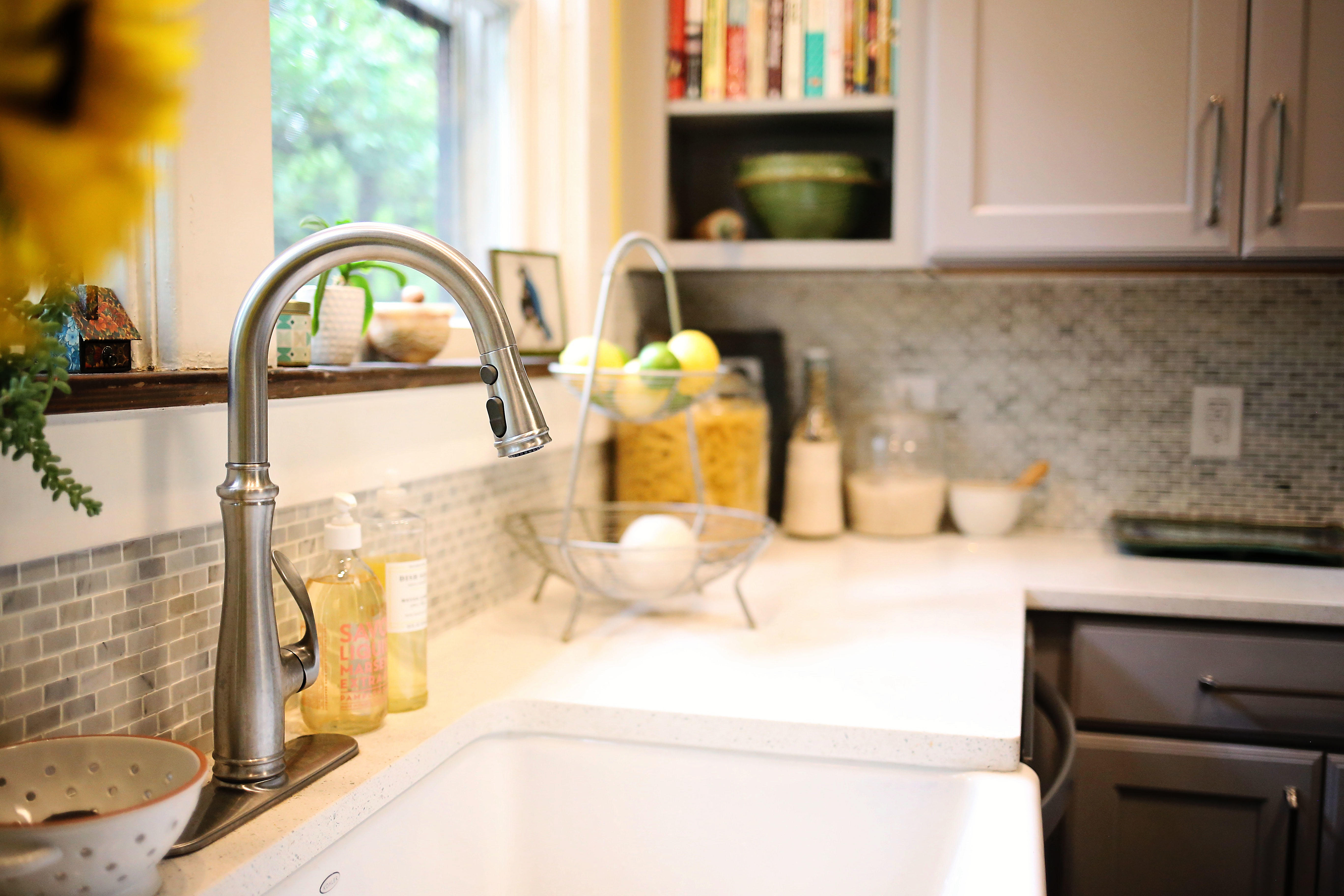 Kitchen bathroom. Bath in the Kitchen.