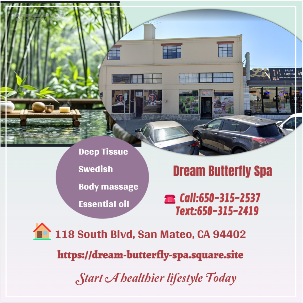 Full Body Massage in San Mateo, CA
Our traditional full body massage in Santa Monica, CA
includes a combination of different massage therapies like
Swedish Massage, Deep Tissue, Sports Massage, Hot Oil Massage
at reasonable prices.