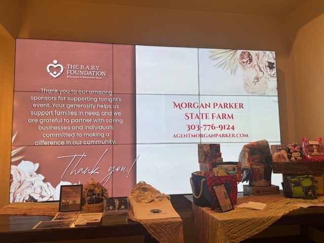 Proud Morgan Parker State Farm Agent joined The B.A.B.Y. Foundation gala on April 18 2026. Grateful to everyone who attended and to the foundation for helping families in Northern Colorado caring for children facing health challenges.