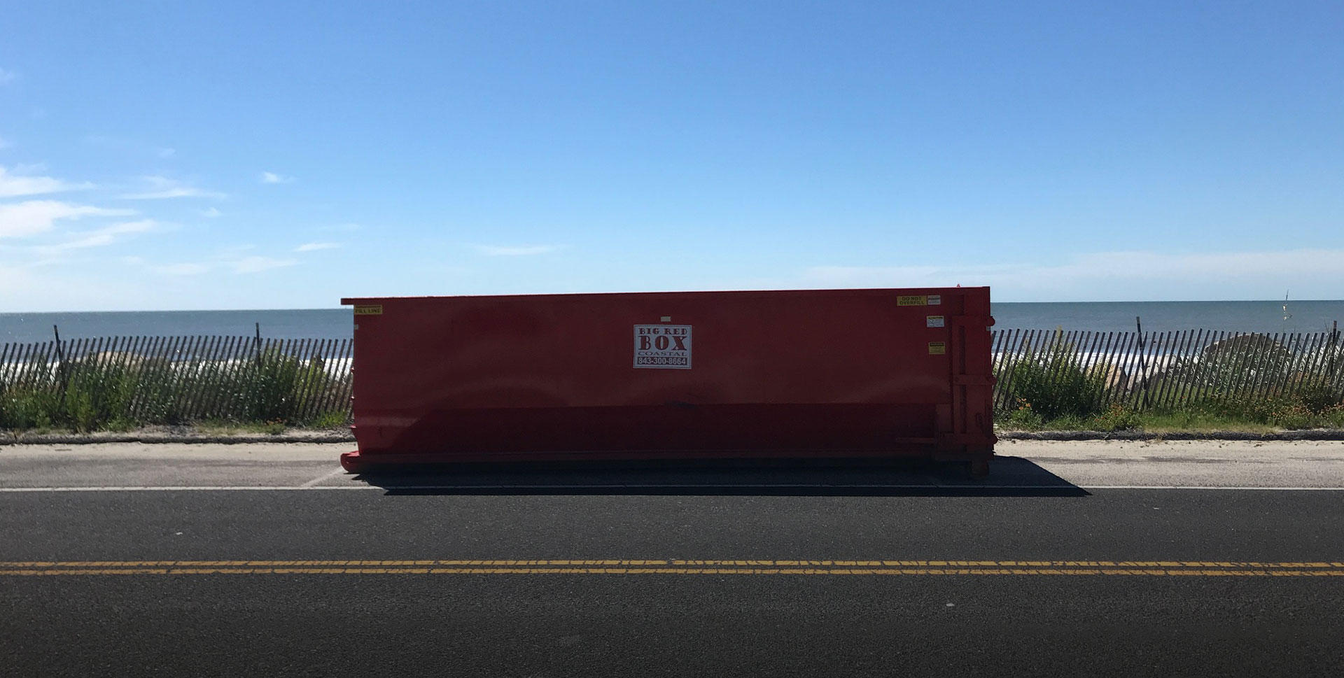 Big Red Box Dumpster Rental Photo
