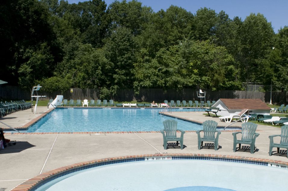 Two Large Swimming Pools To Cool Off In