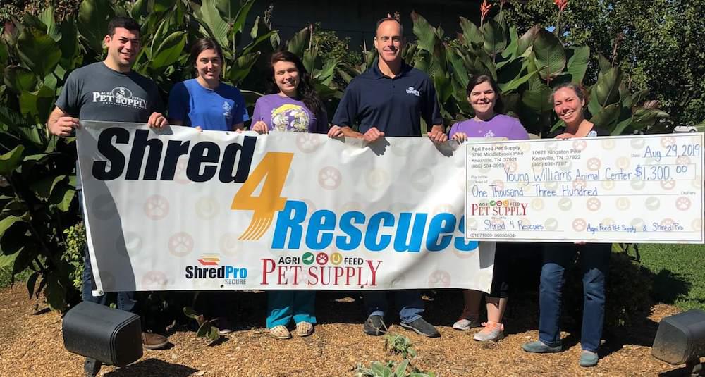 ShredPro Secure team at Shred4Rescue community shred event