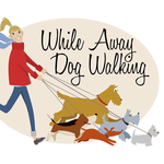 While Away Dog Walking Logo