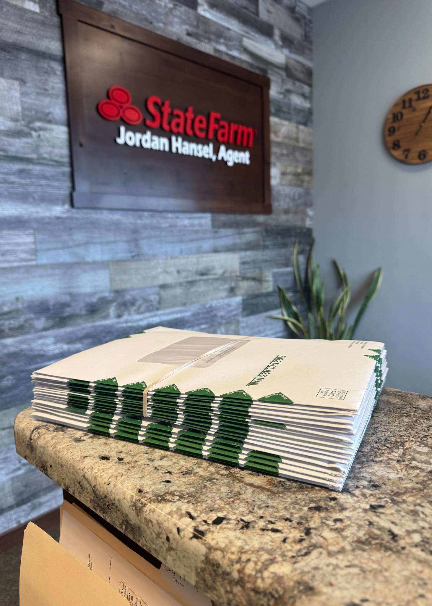 Busy day at the post office! We received 17 life insurance policies to deliver today!