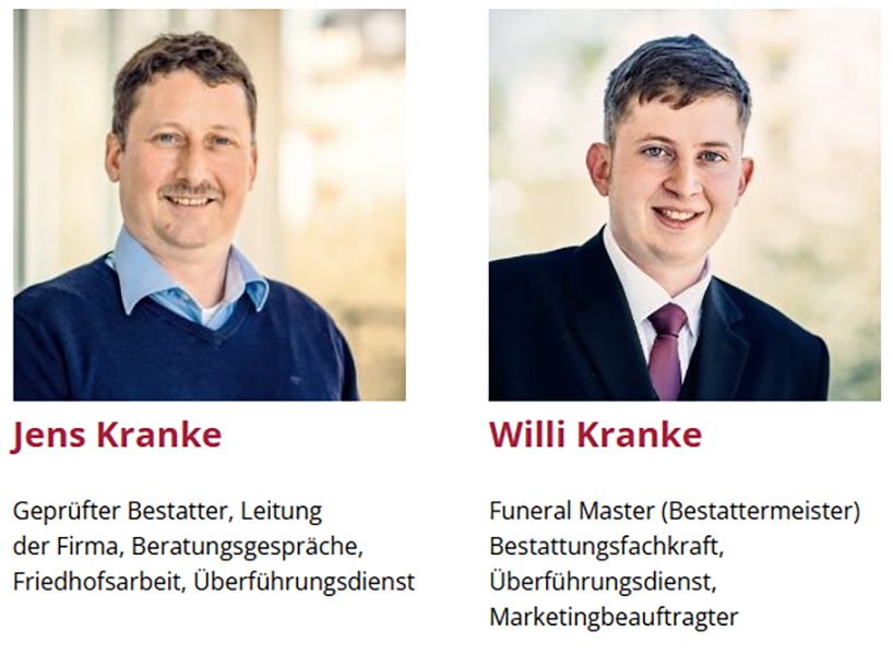 Bild 5 Bestattungen W. Kranke in Ruhland
