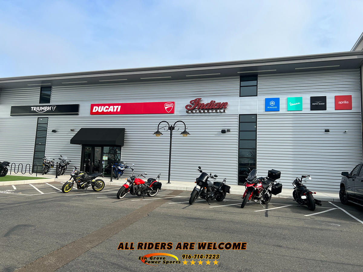 At Elk Grove Power Sports, we offer lots of new and used inventory such as motorcycles, personal watercraft, scooters, snowmobiles, ATVs, side by sides, as well as trailers from trusted names like Sea-Doo, Can-Am, Ski-Doo, Indian, Ducati, Aprilia, Triumph, Vespa and so much more. We are located in Elk Grove, California outside of Sacramento and just 30 minutes from Roseville. Choose your next toy from us!-Elk Grove Power Sports- 10297 E. Stockton Blvd Elk Grove, CA 95624-Call us at 916-714-7223