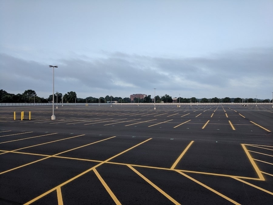 Ford Rotunda Lot - AJAX Paving Award Winning Projects