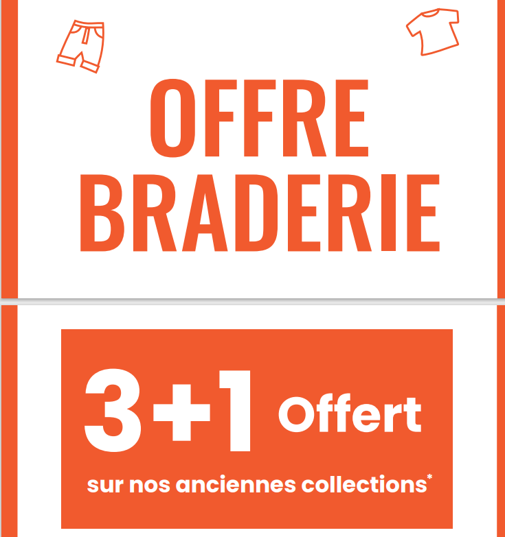 🎉 Tape à l'œil Montaigu houdt uitverkoop op 22 en 23 augustus! Uitzonderlijk aanbod op onze oude collecties = 3+1 GRATIS! Klaar voor een koopje?