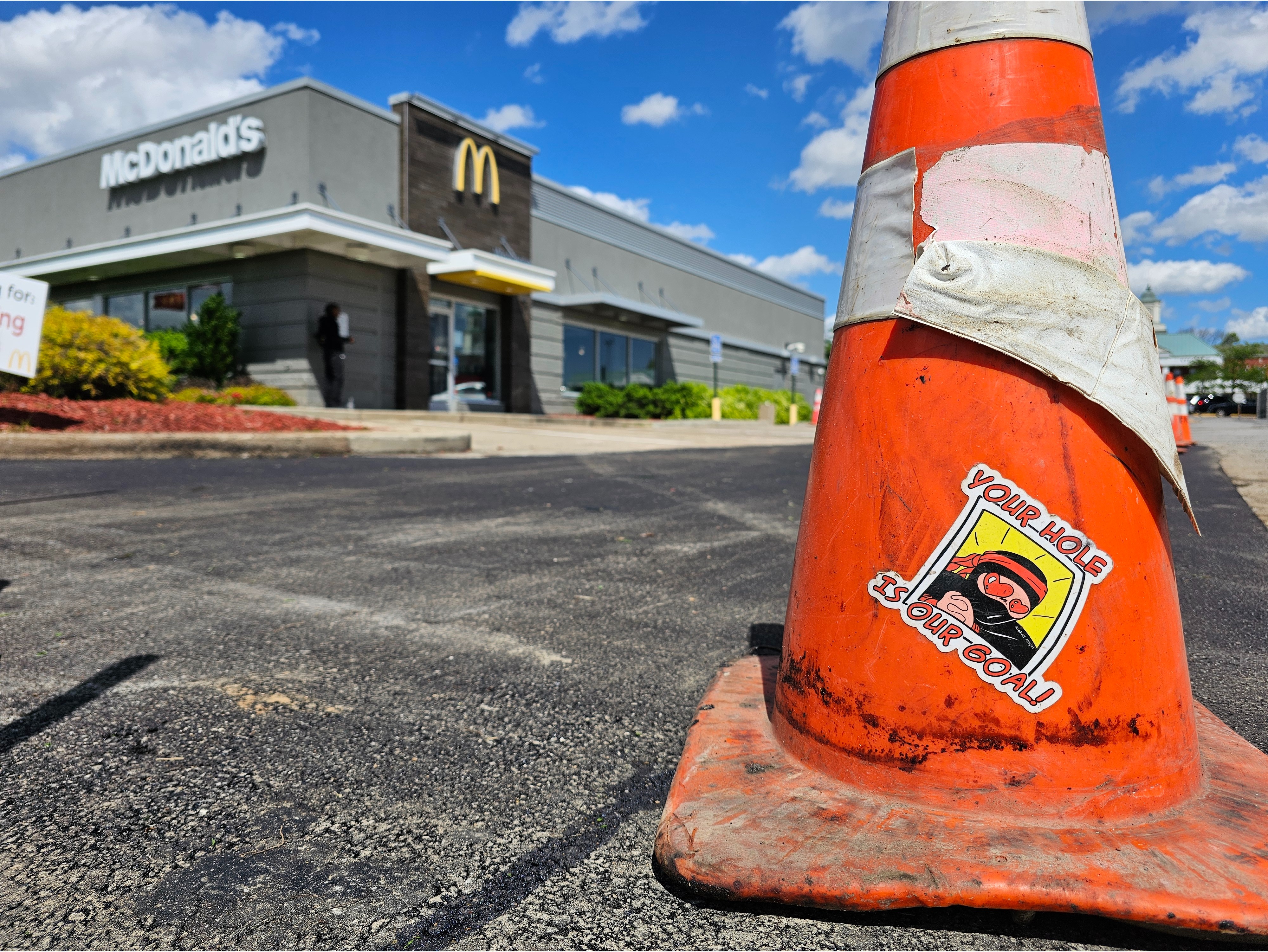 Asphalt Ninjas repairing McDonalds parking lot