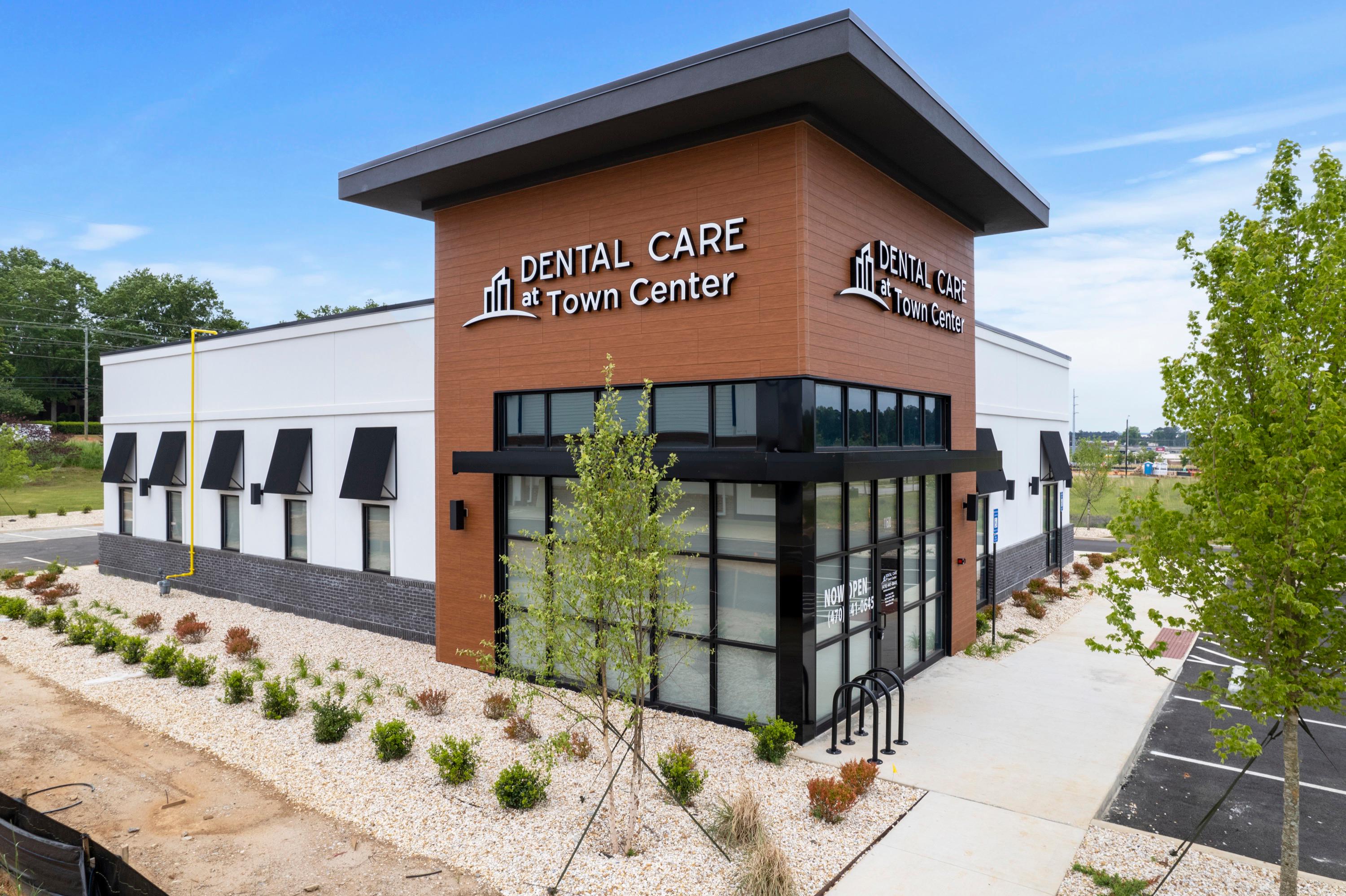 Front of office, Dental Care at Town Center. Dentist in Covington, GA. 