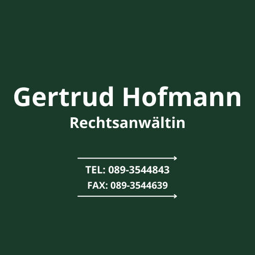 Rechtsanwaltskanzlei Gertrud Hofmann München in München - Logo