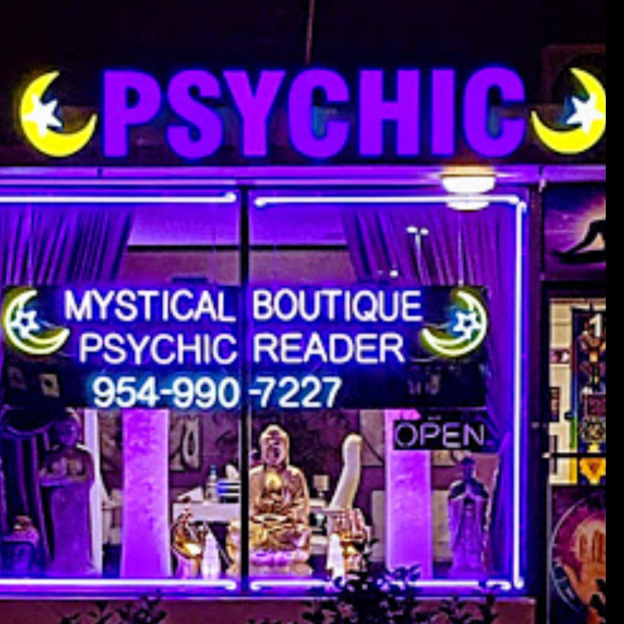 Mystical Psychic Boutique Psychic & Tarot card Reader Logo