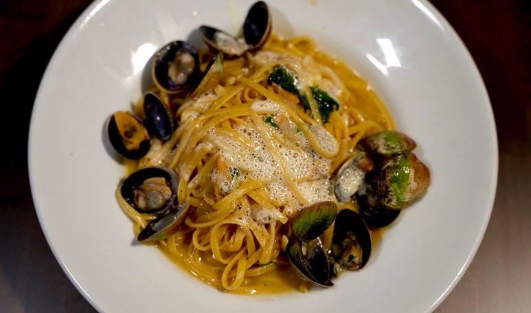 Pasta with Clams Tom Quick Inn Restaurant Milford (570)832-8500