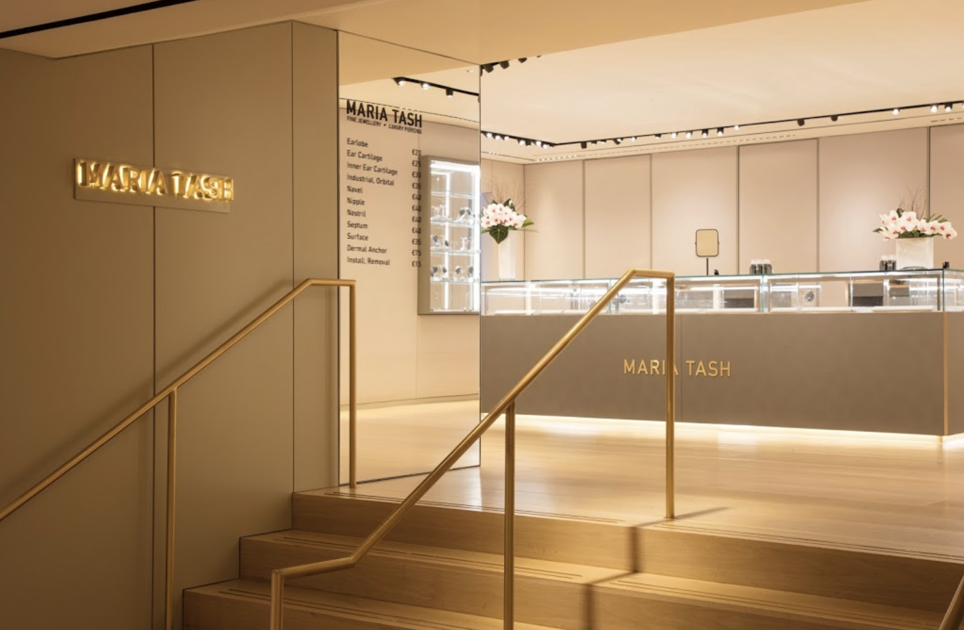 Entrance to Name
Maria Tash Fine Jewelry & Luxury Piercing MARIA TASH | Fine Jewelry & Luxury Piercing Dublin (01) 605 6666