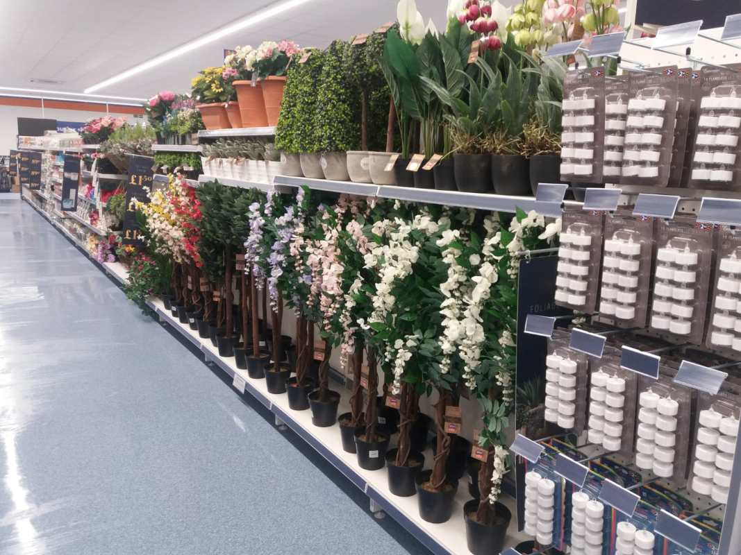 B&M's brand new store in Lichfield boasts a blooming range of beautiful artificial plants and foliage, ideal for indoor and outdoor use.