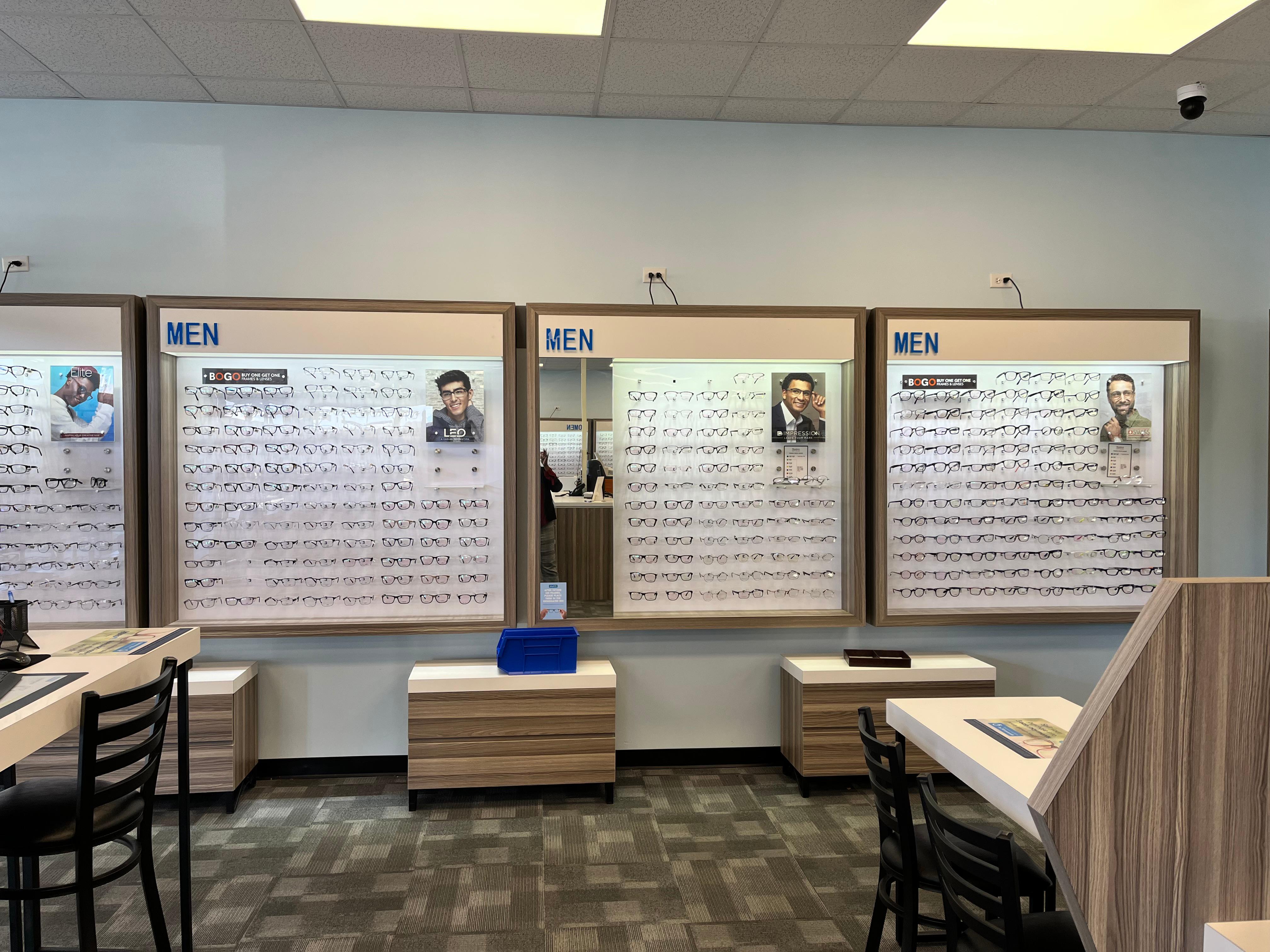 Store Interior at Stanton Optical store in South Charlotte, NC 28217