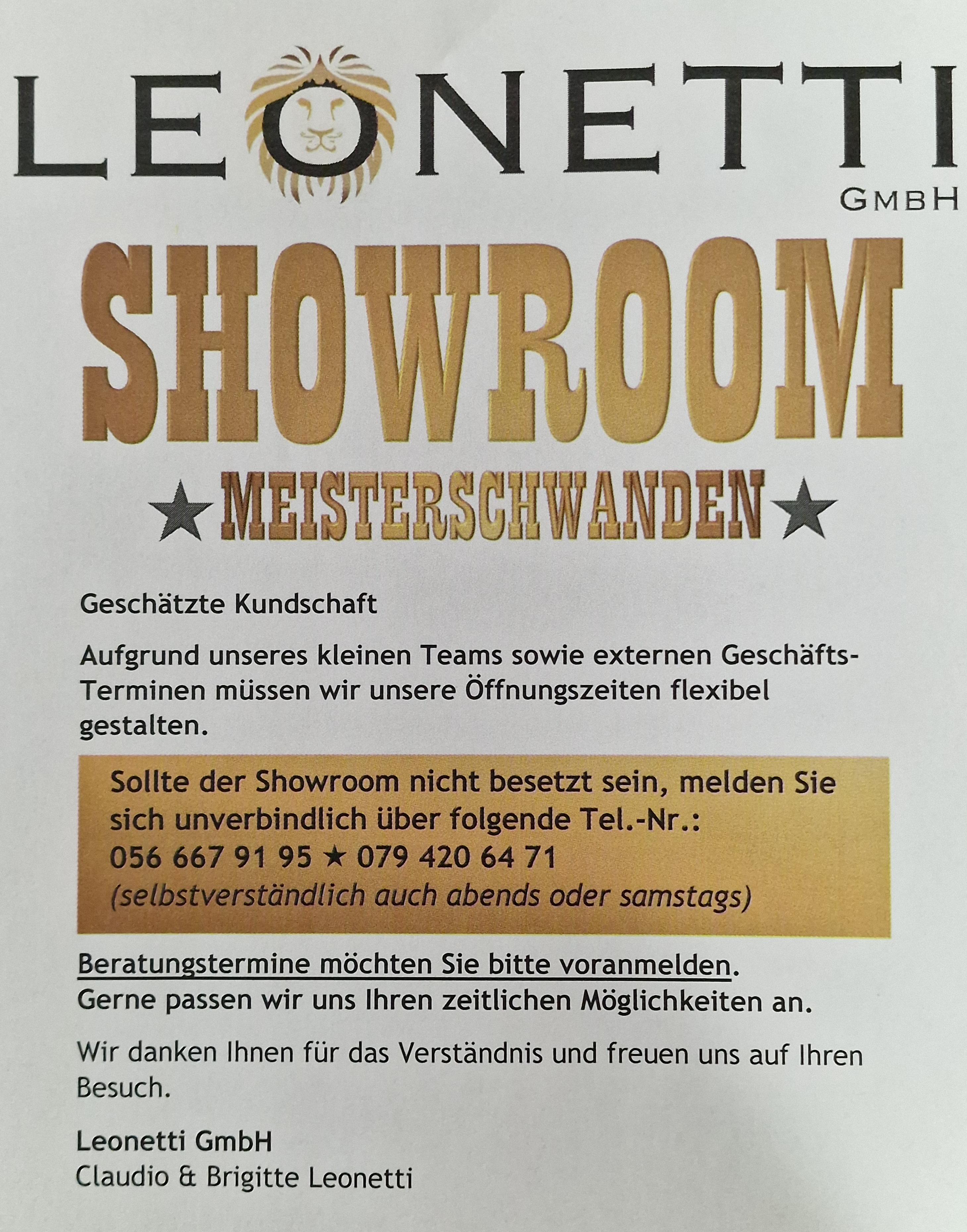 Leonetti GmbH, Mühlebühlweg 6 in Meisterschwanden