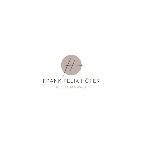 Logo Frank Felix Höfer, LL.M. Rechtsanwalt. Fachanwalt für Erbrecht. Fachanwalt für Familienrecht