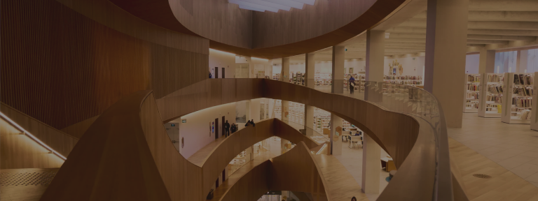 Inside the Calgary Public Library.